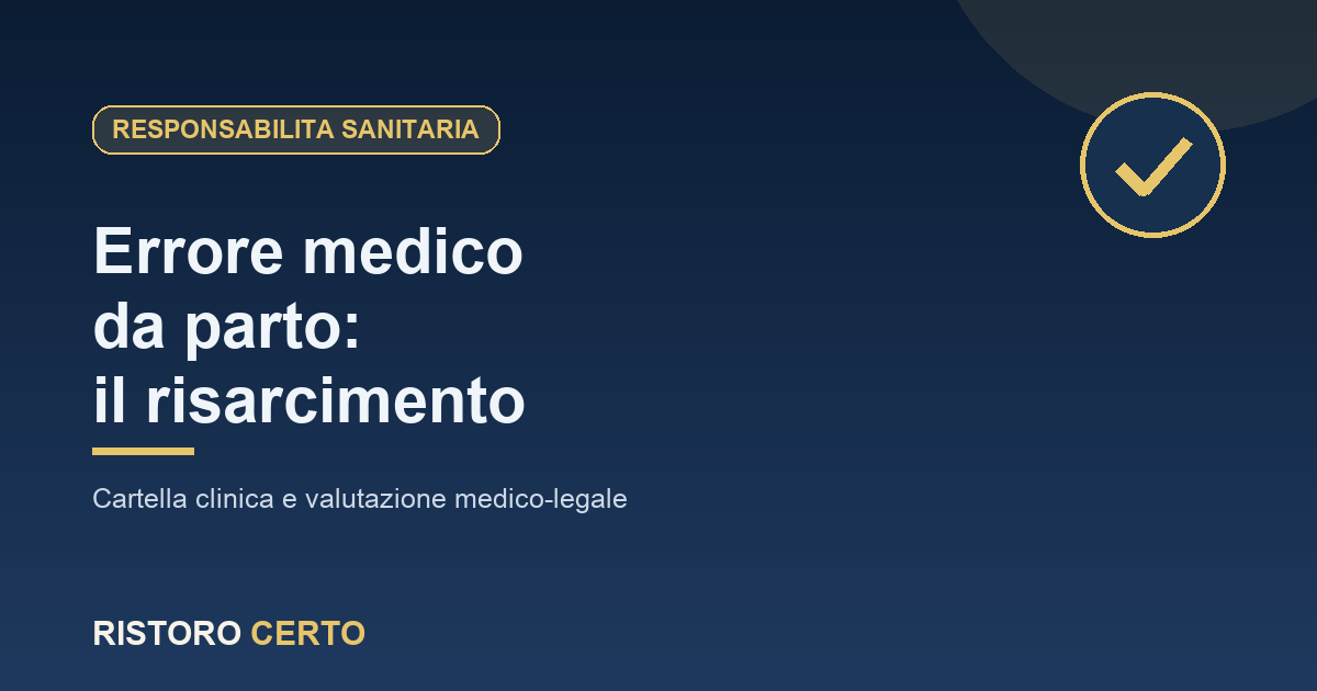 Errore medico da parto: responsabilità sanitaria e risarcimento del danno